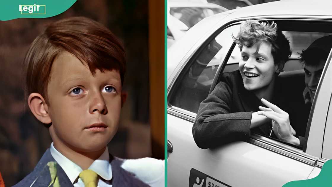Matthew Garber in the 60s (L) and his late teens (R)