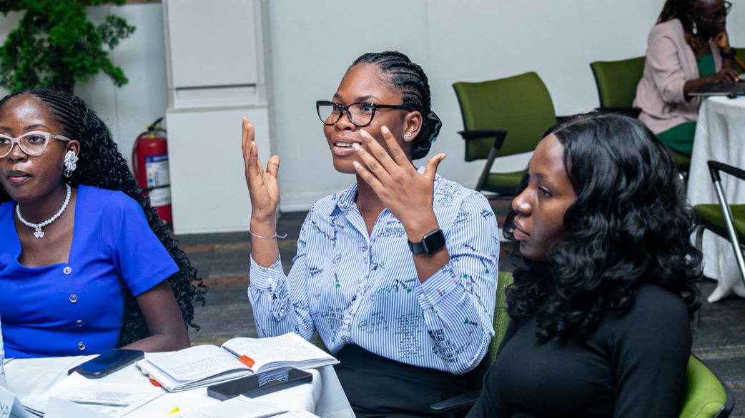 A group of young leaders and civic activists seated in a training hall at YIAGA Africa’s Community Organising School in Abuja, engaging in discussions on leadership, governance, and community change. [X, formerly Twitter/YIAGA Africa]