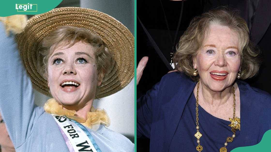 Glynis Johns in the 60s (L) and in 2024 (R)