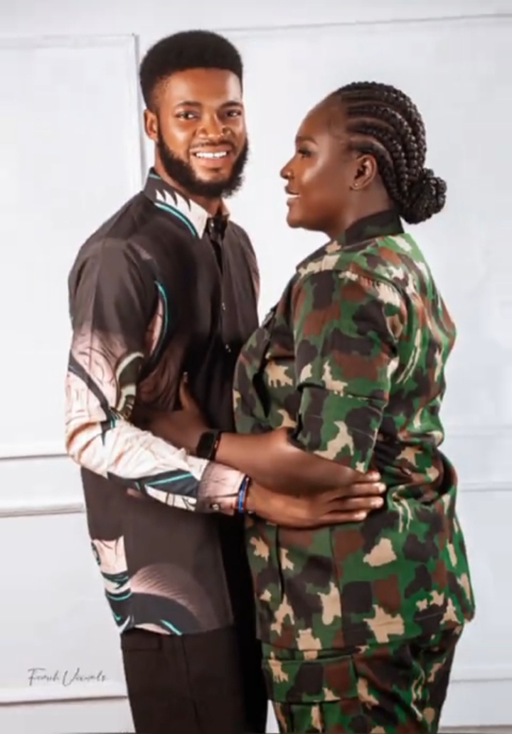 Man jubilates as he engages female soldier who punished him