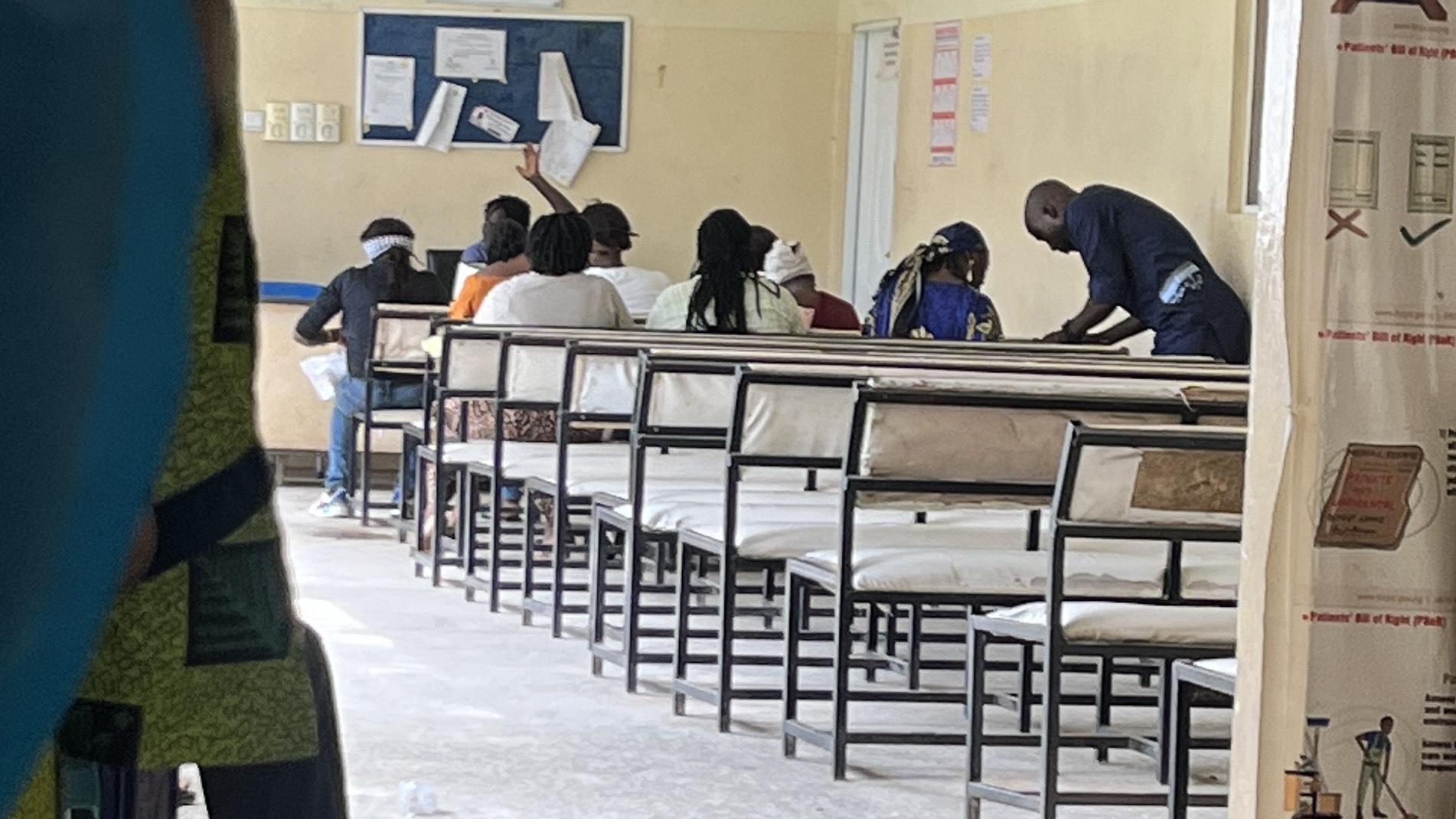 Antenatal care area at the Karshi General Hospital 