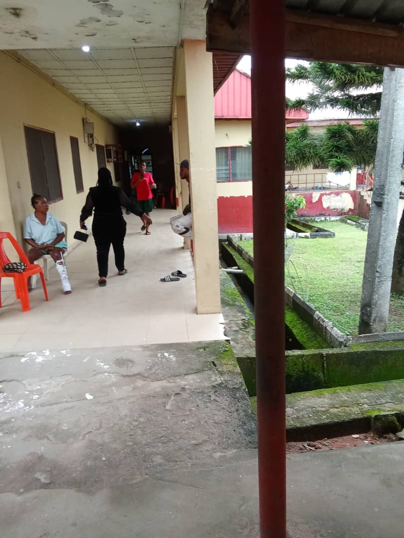 Image of an abandoned patient at Federal University Teaching Hospital, Owerri, due to the strike