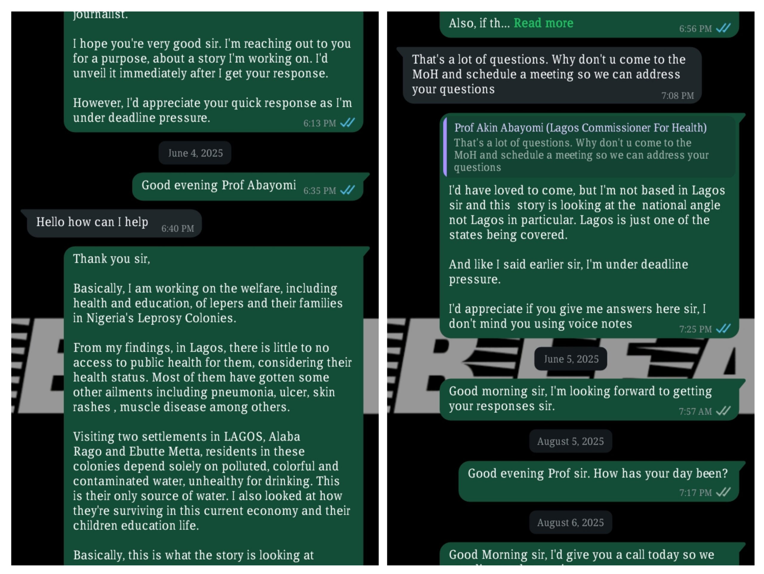 A conversation with Prof Abayomi